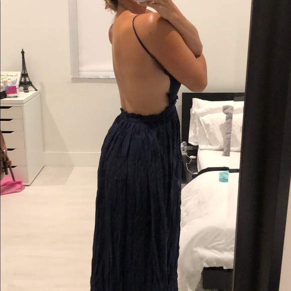 Dark Blue Maxi Dress - Picture 2 of 3